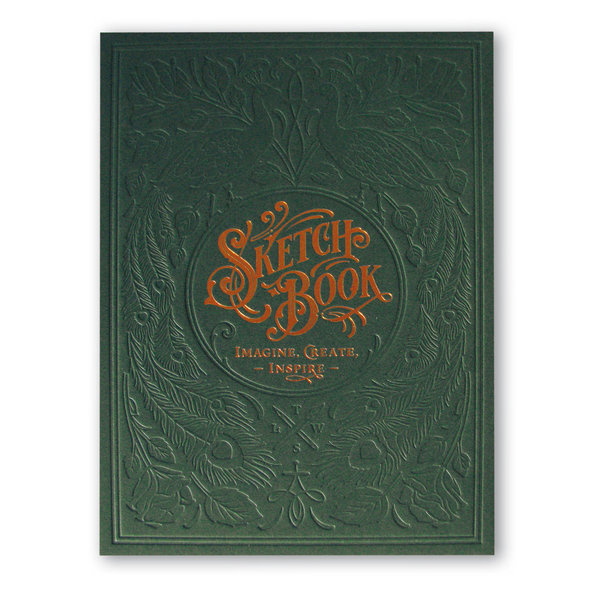 Sketch Book Imagine, smaragdgrün, grid